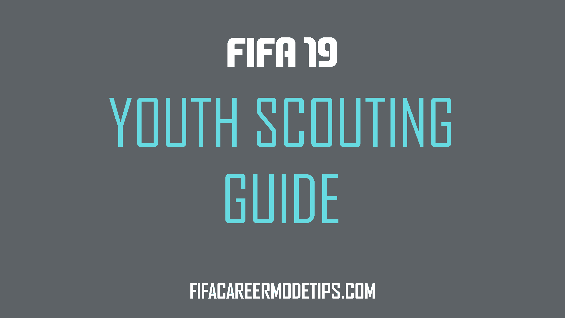 FIFA 19 Youth Scouting Guide