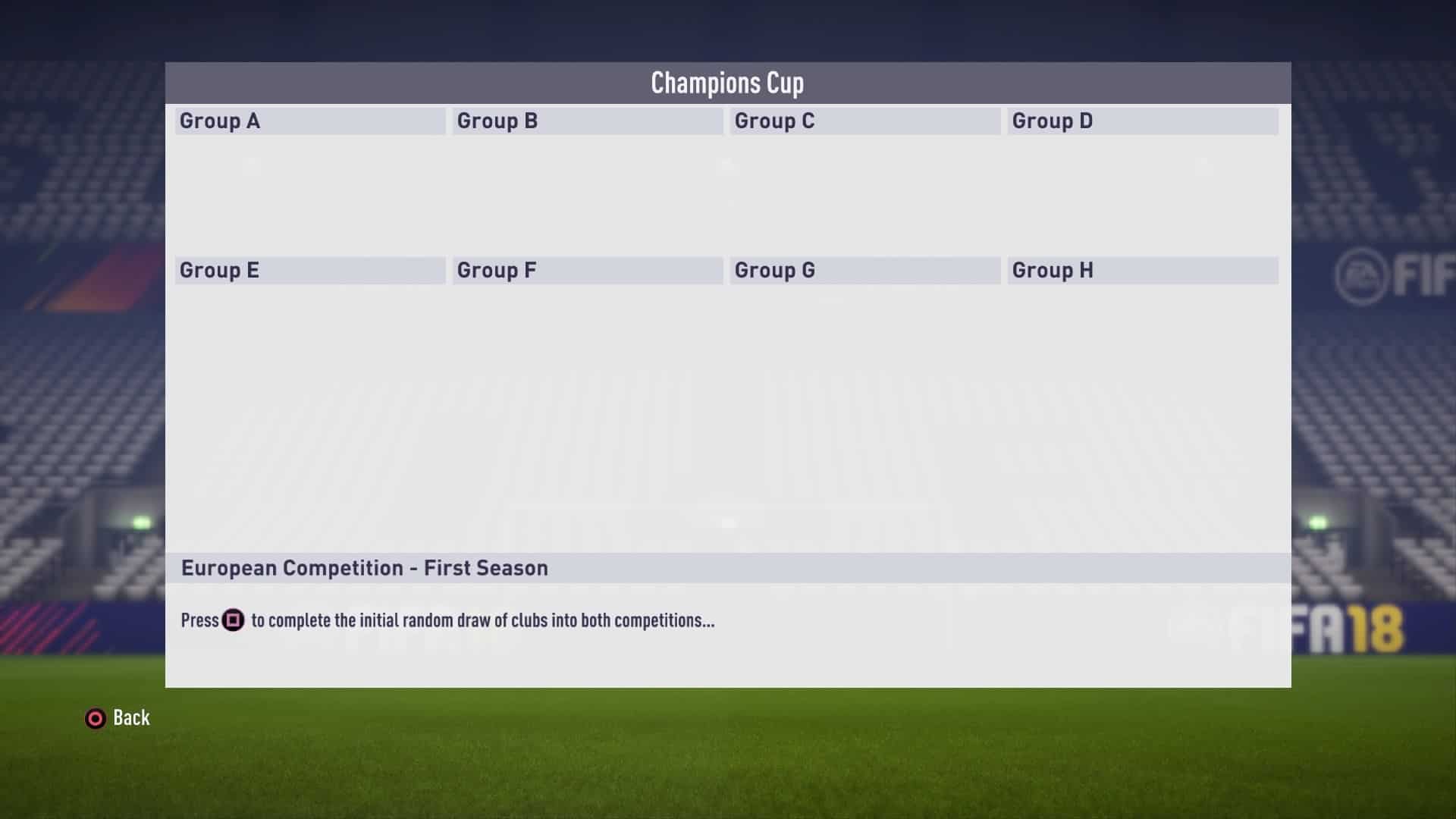 Realistic Europa And Champions League Groups Fifa Career Mode Tips