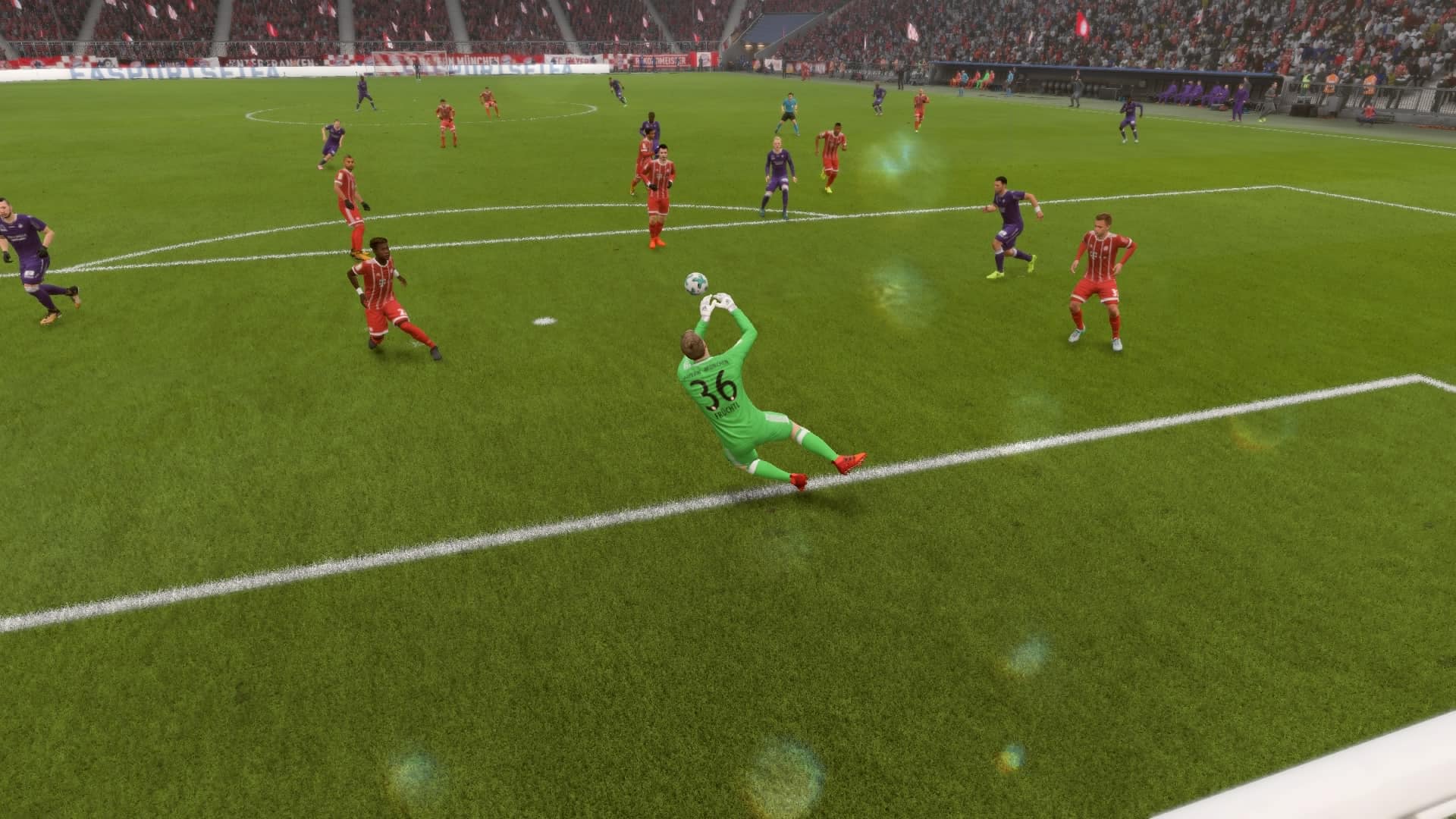 Christian Fruchtl makes a save in FIFA 18