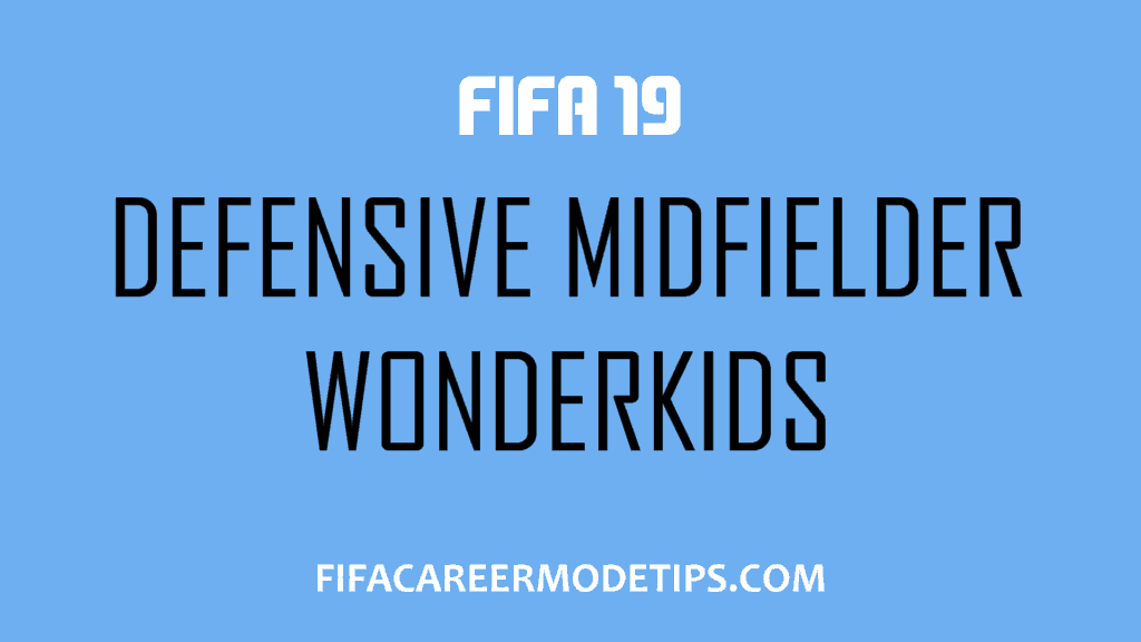 FIFA 19 Defensive Midfielder Wonderkids