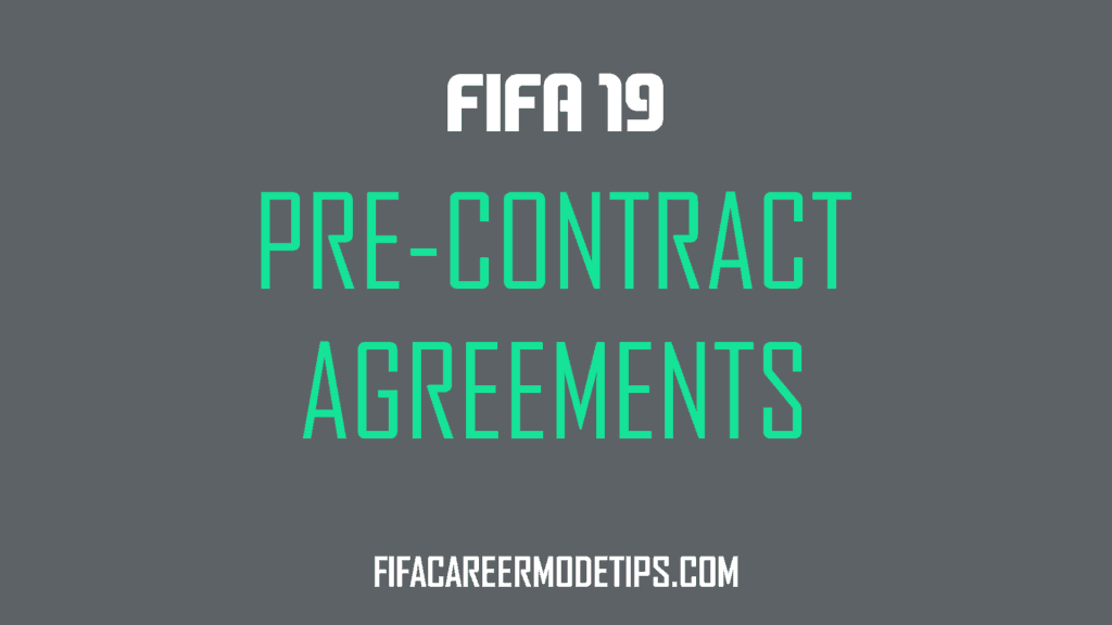 pre-contract agreements